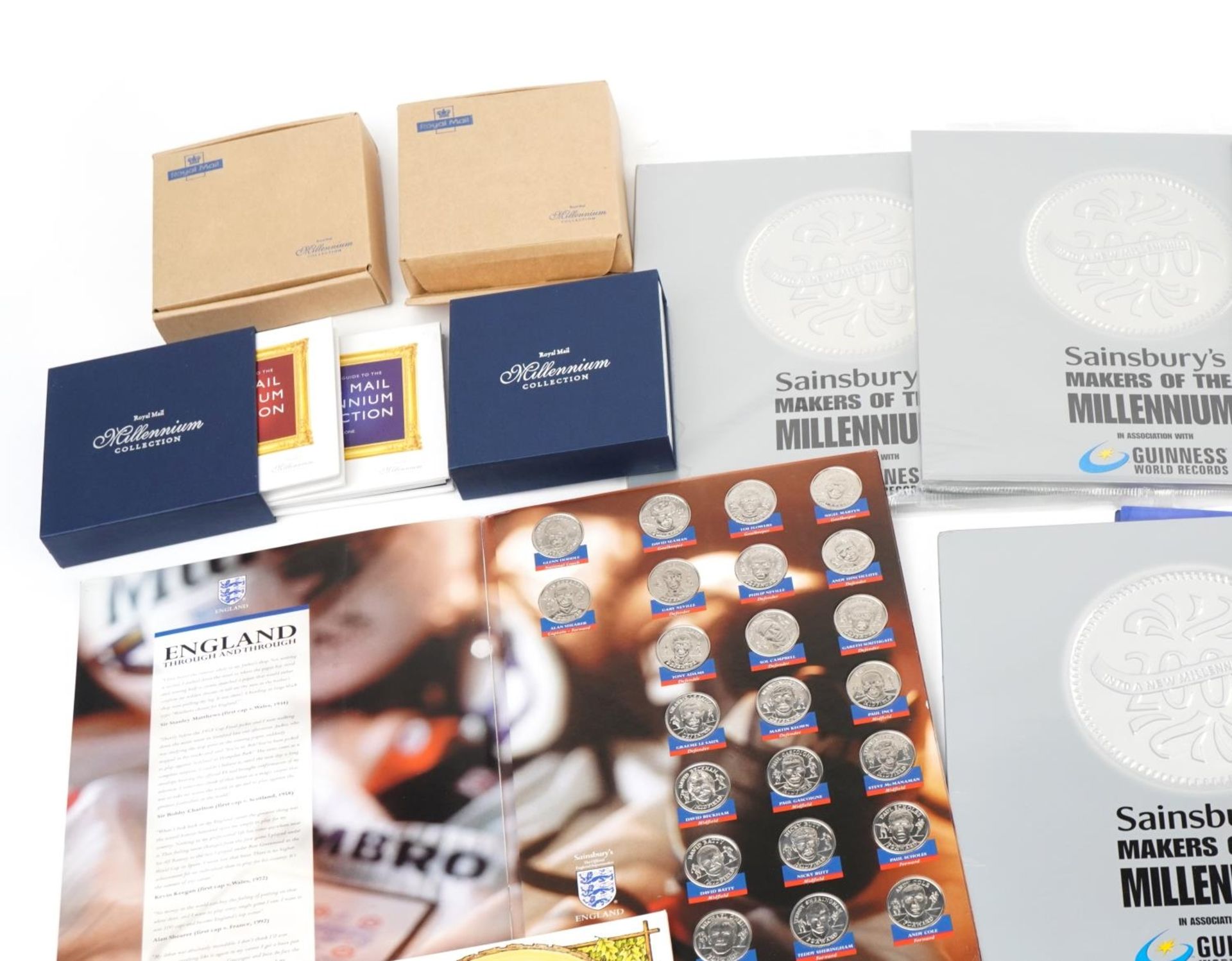 Coins, stamps and related ephemera including Royal Mint presentation packs and Sainsbury's Makers of - Image 2 of 7