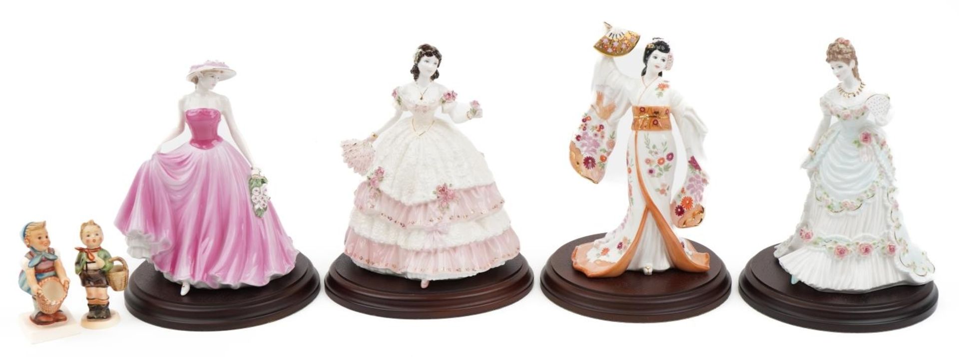 Six Royal Worcester, Coalport and Hummel figures including Olivia limited edition 5783 and A Royal - Image 2 of 10