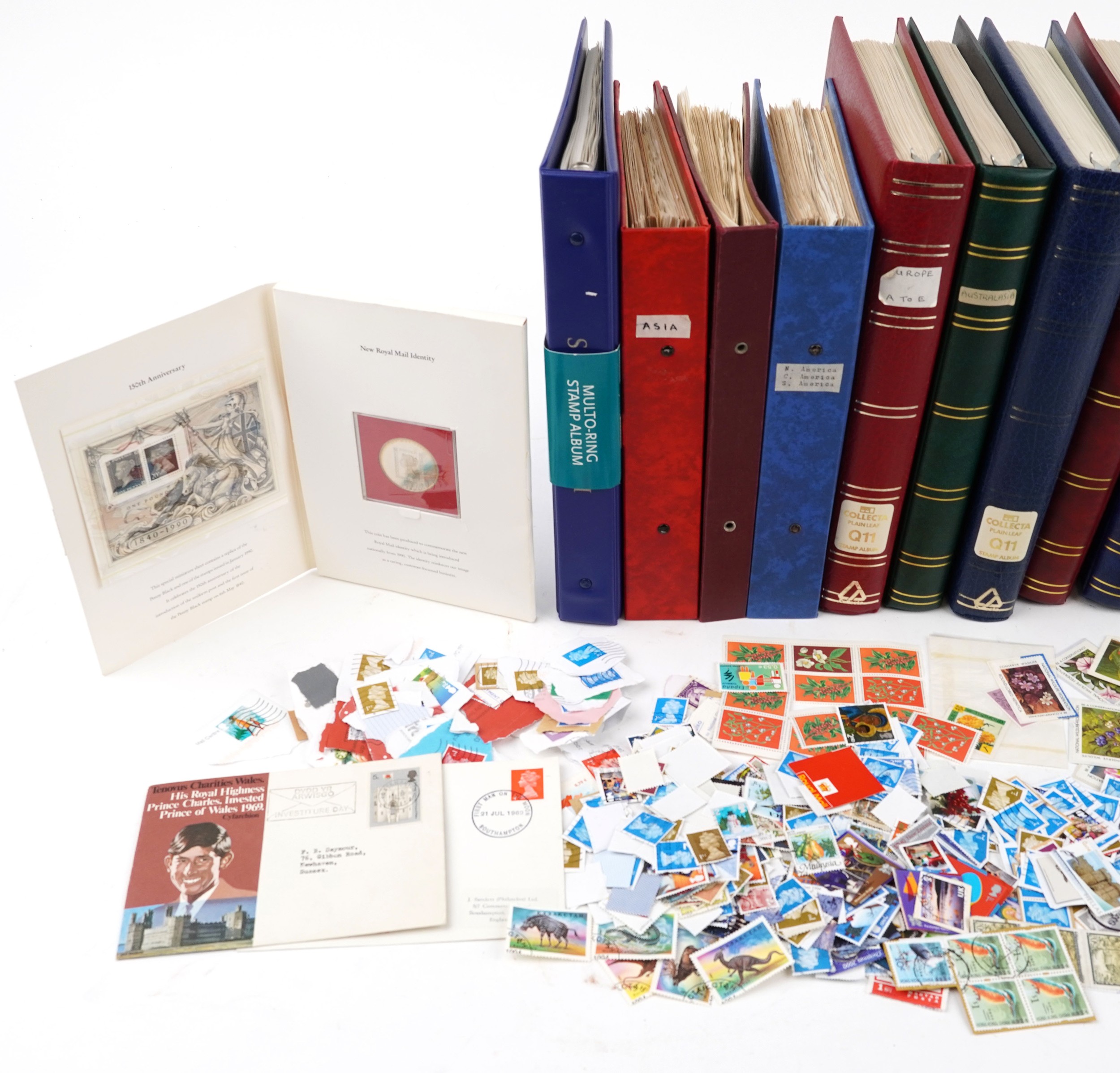 Large collection of British and World Stamps arranged in eleven stock books and albums including - Image 2 of 15