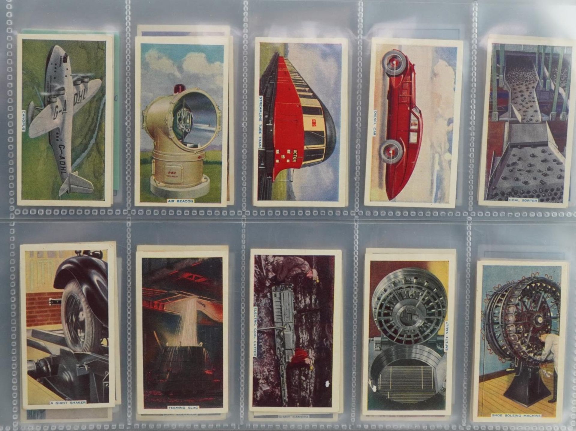 Collection of cigarette cards arranged in two folders - Image 3 of 8