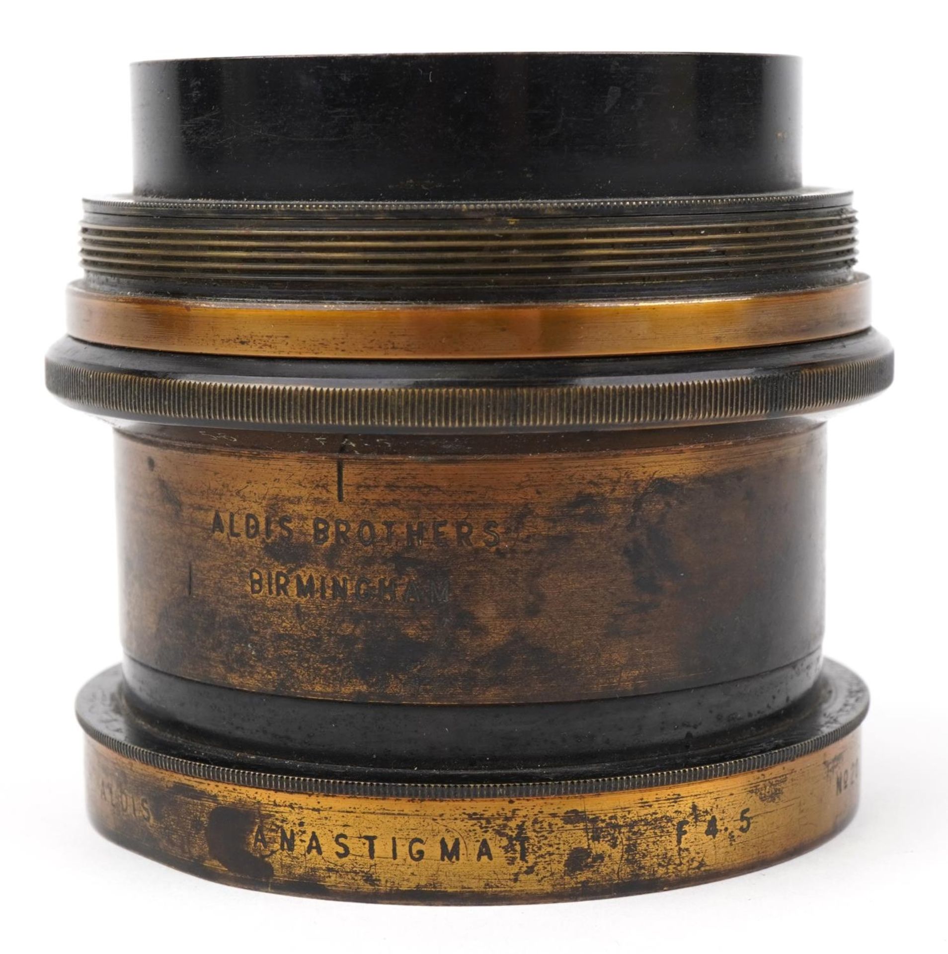 19th century Aldis Brothers of Birmingham lens, 8.5cm in diameter - Image 4 of 4