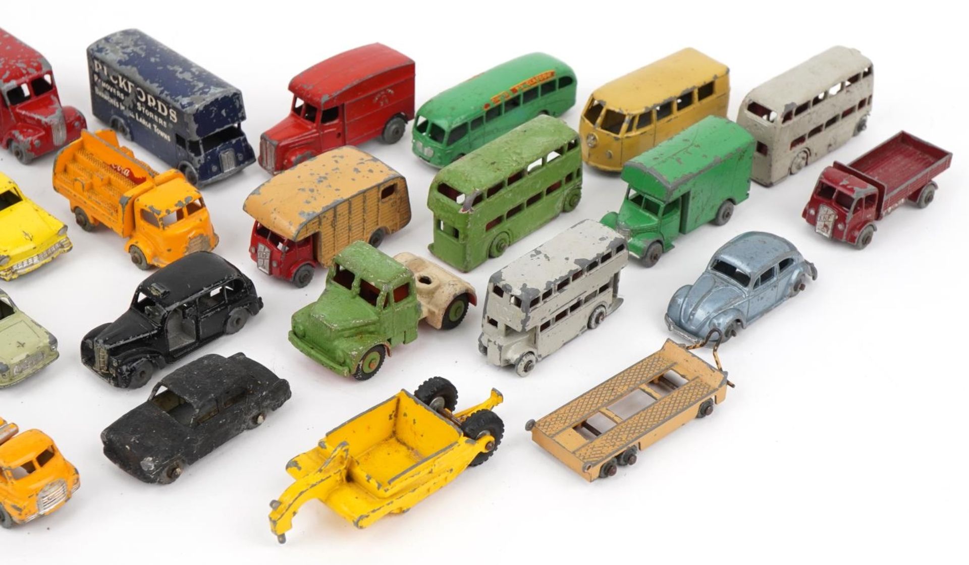 Vintage diecast vehicles including Lesney, Bedford 7.5 ton tipper, Pickford removal van and Marshall - Image 3 of 3