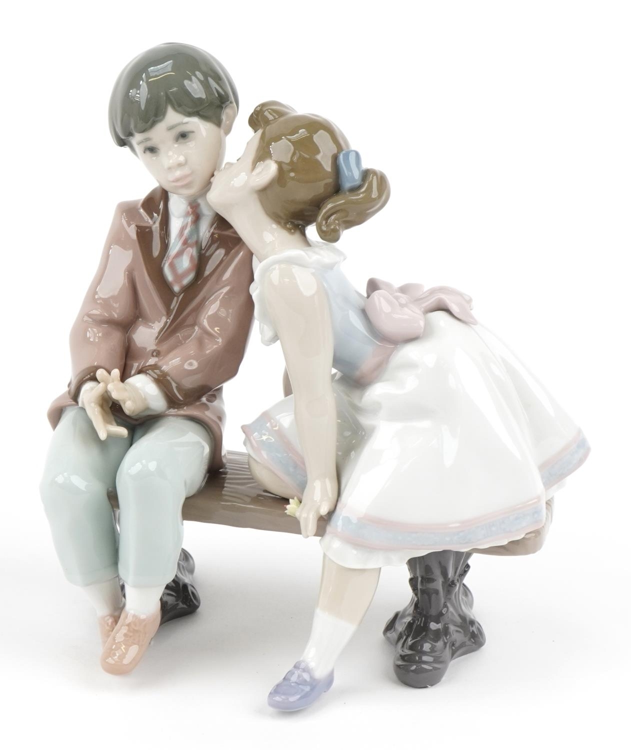 Lladro porcelain figure group, Ten and Growing with box, number 07635, 17cm high - Image 3 of 10