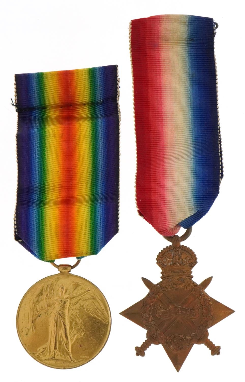 British military World War I medals comprising Victory medal and 1914-1915 star awarded to PS-3857. - Image 2 of 4