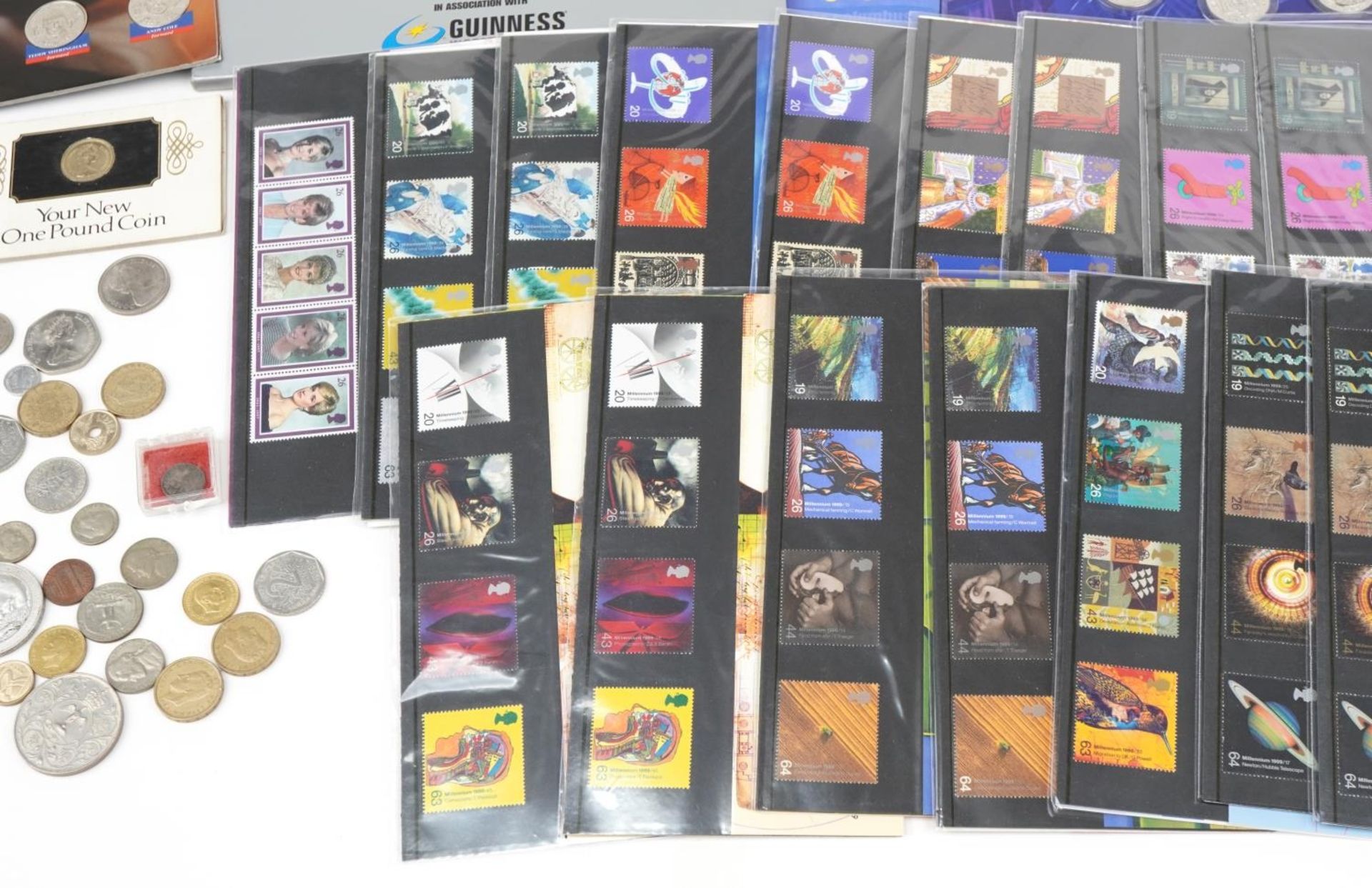 Coins, stamps and related ephemera including Royal Mint presentation packs and Sainsbury's Makers of - Image 6 of 7