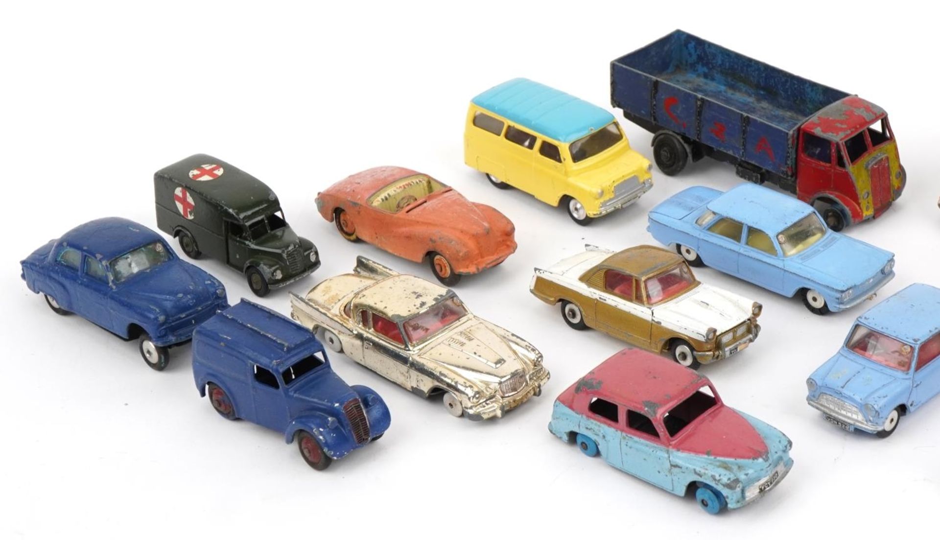 Collection of vintage Dinky and Corgi diecast vehicles including Guy, Vauxhall Velox and Hillman - Image 2 of 3