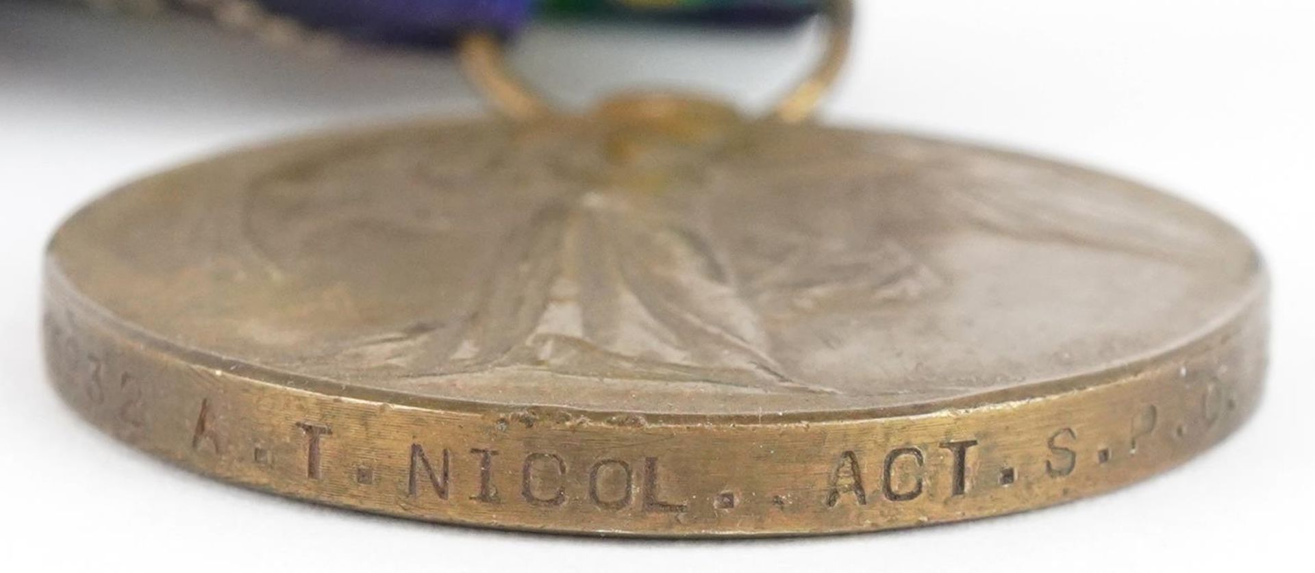 British military World War I trio awarded to K.15932.A.T.NICOL,ACT.L.STO.R.N. - Image 5 of 5