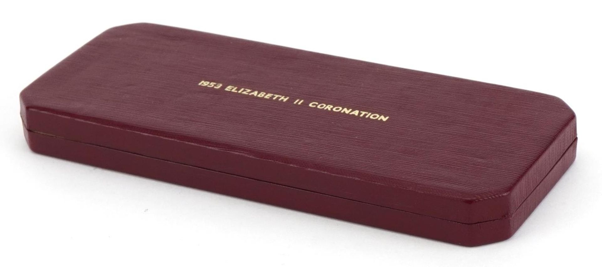 Elizabeth II 1953 Coronation specimen coin set housed in a fitted case - Image 3 of 3
