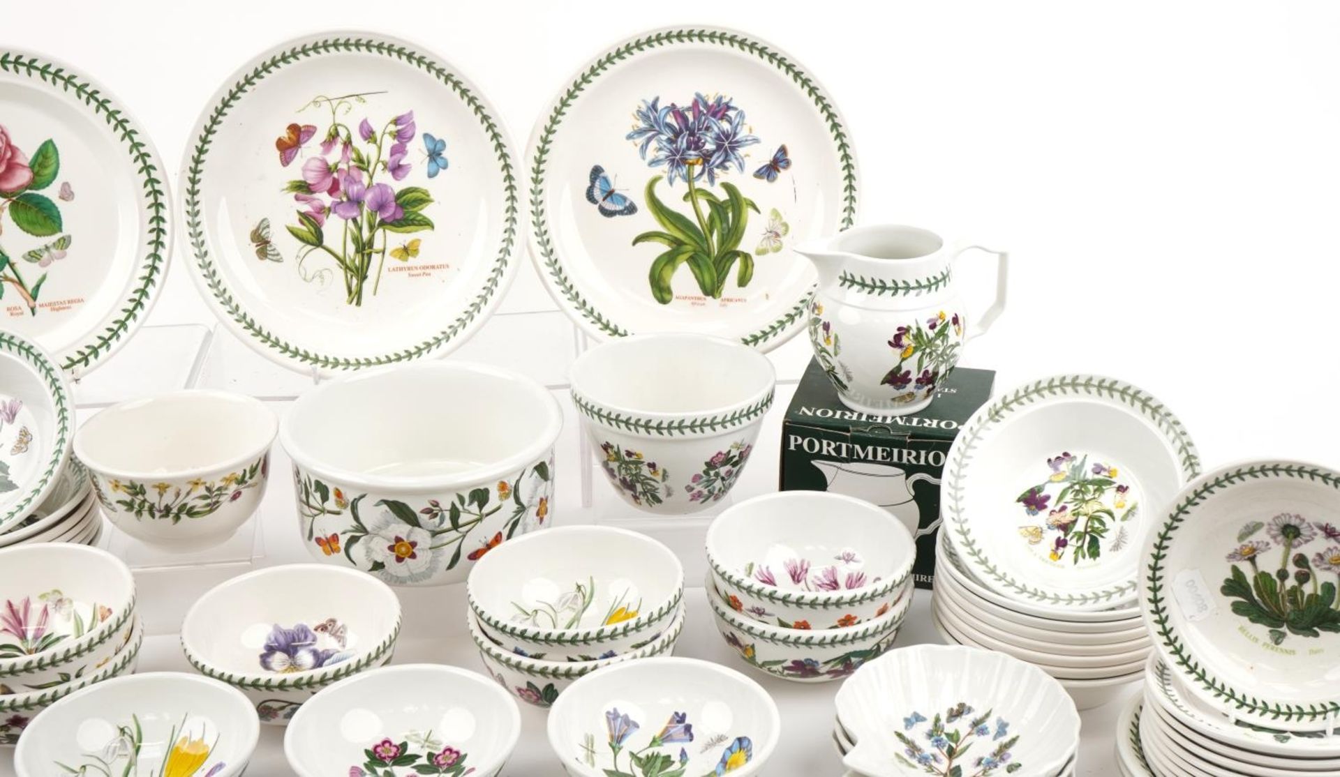Large collection of Portmeirion Botanic Garden plates, bowls and dishes, the largest 27cm in - Image 6 of 14