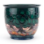 Moorcroft pottery jardiniere hand painted in the Mamoura pattern, 16cm high