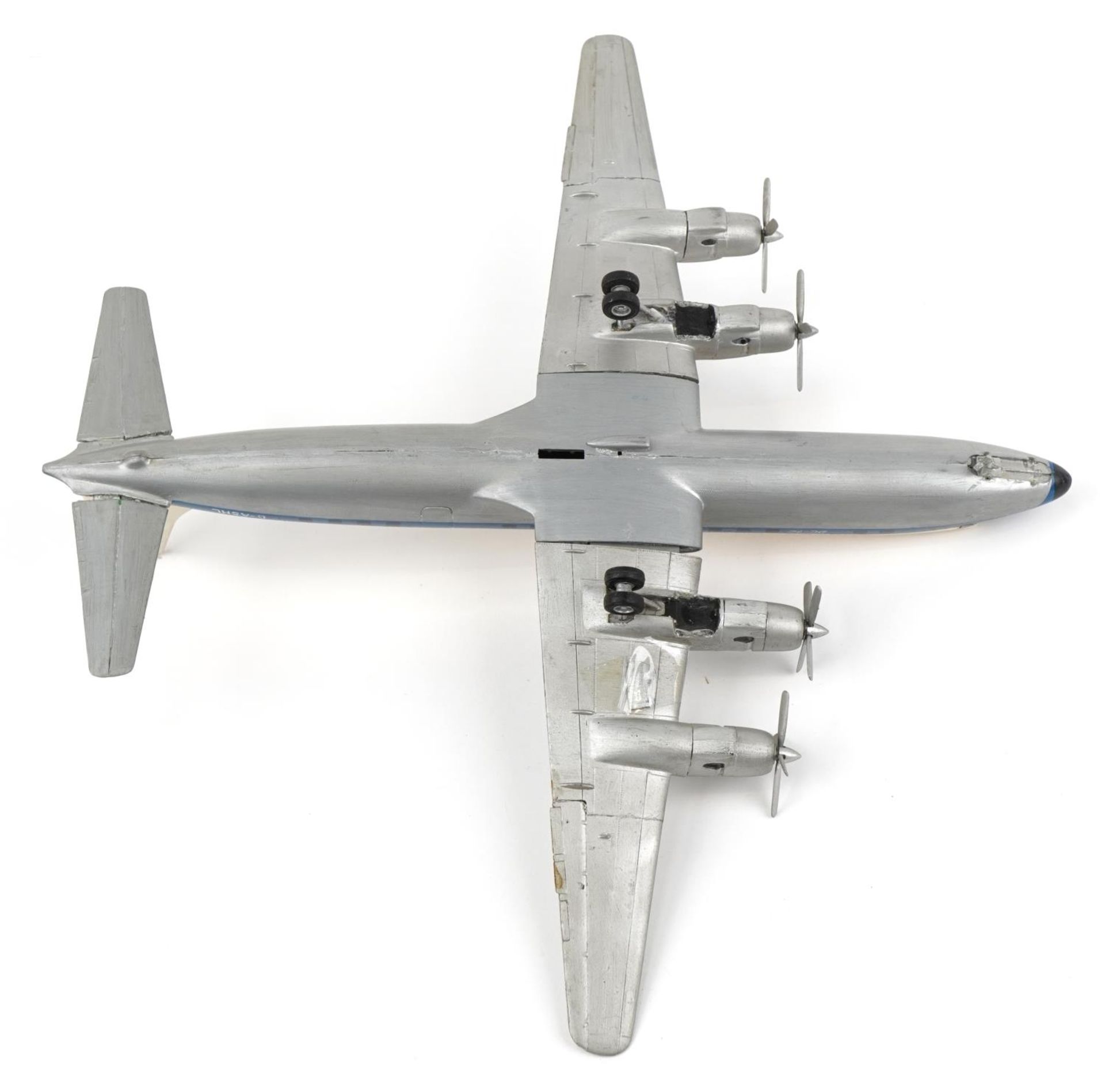 Vintage aviation interest 1:72 scale Caledonian DC7C kit model, 40cm wide - Image 6 of 6