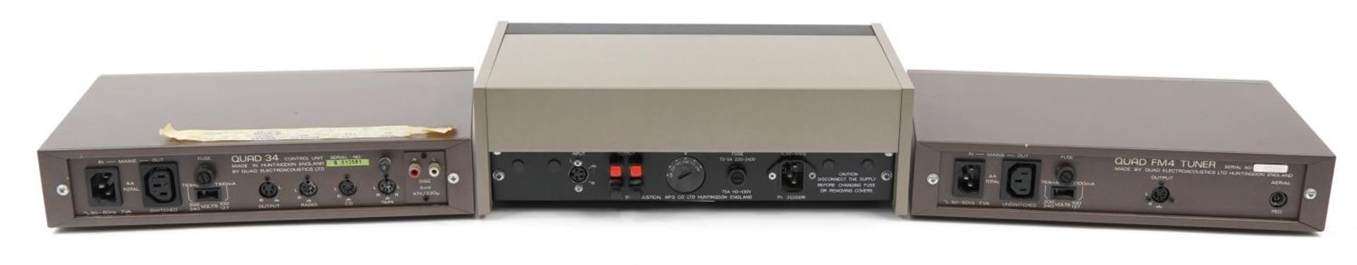 Quad audio equipment including FM4 tuner and 34 control unit, sold as seen - Image 2 of 4