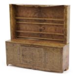 Novelty Toleware apprentice Welsh dresser, 33cm H x 33cm H x 10cm D