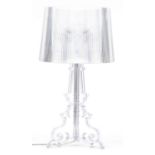 F Laviani for Kartell, contemporary Bourgie Perspex table lamp, 69.5cm high