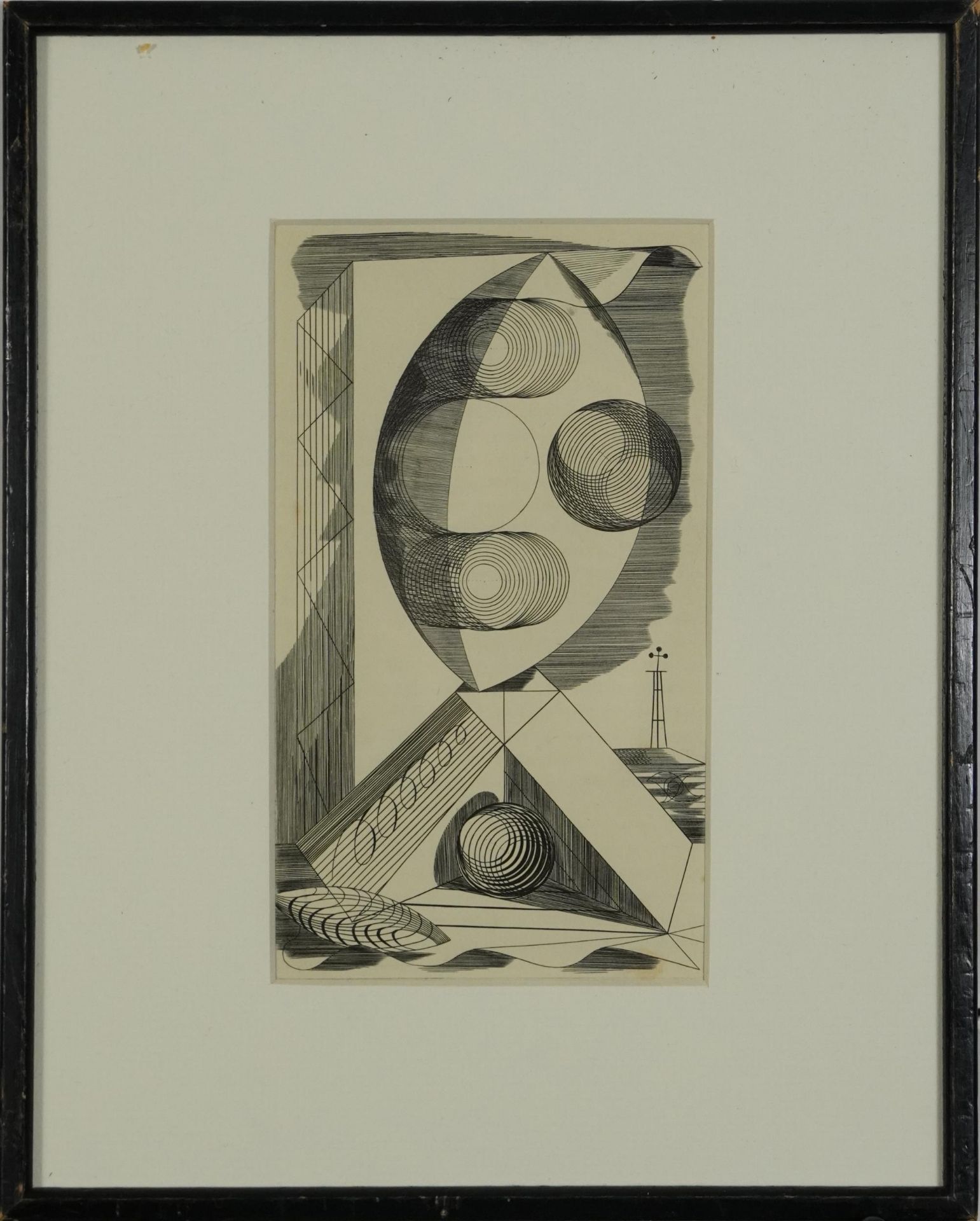 Edward Bawden - Abstract design, copper engraving, various inscriptions verso including Published by - Image 4 of 8