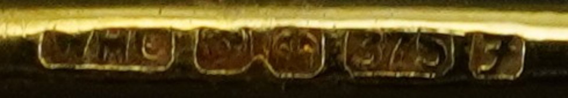 Pair of 9ct gold cultured pearl stud earrings, 7mm in diameter, 1.1g - Bild 3 aus 3