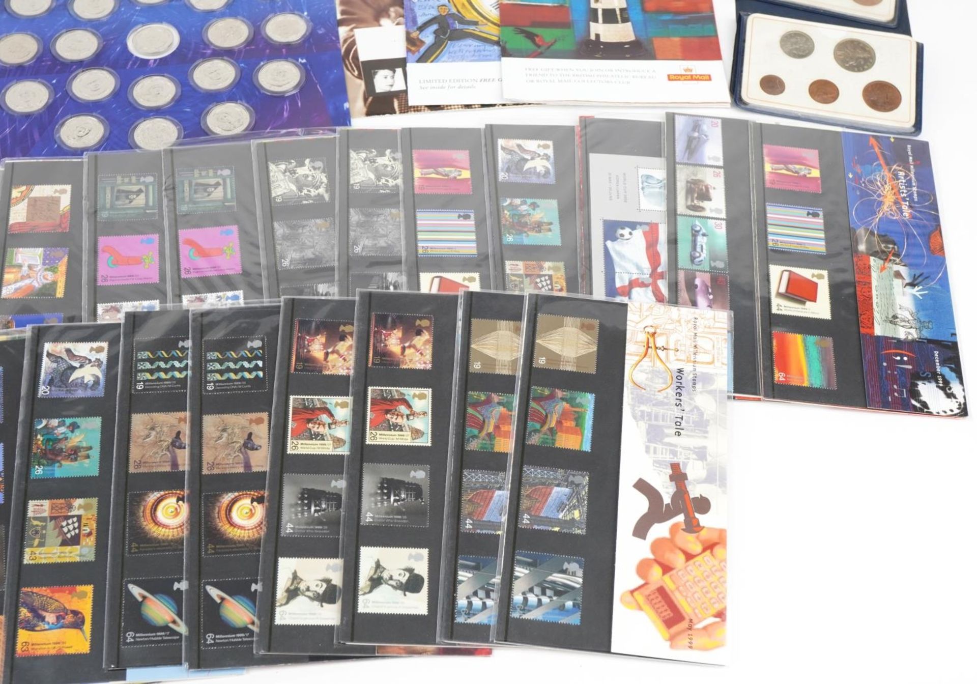 Coins, stamps and related ephemera including Royal Mint presentation packs and Sainsbury's Makers of - Image 7 of 7