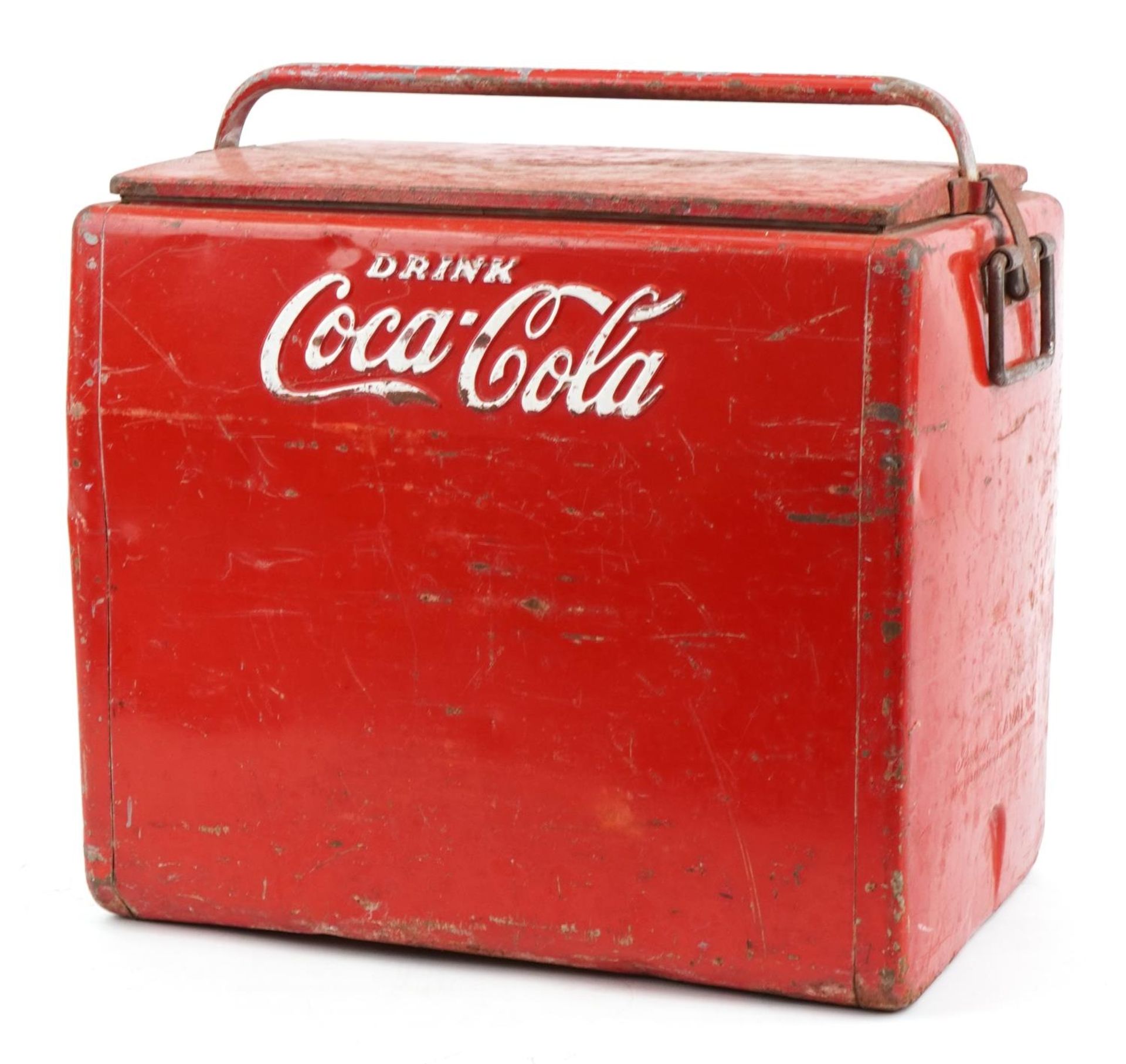 Advertising Coca Cola ice cooler, 45cm H x 48cm W x 32cm D - Image 2 of 3