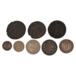 James II and later British and antiquarian coinage including James II 1687 Maundy twopence, George