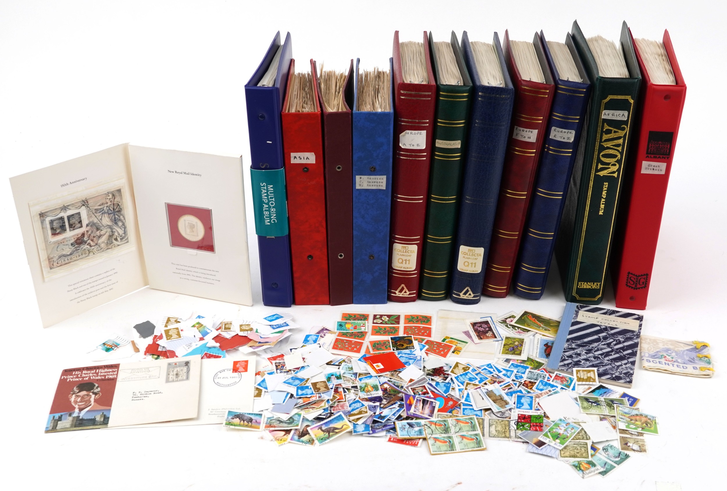 Large collection of British and World Stamps arranged in eleven stock books and albums including