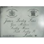 Reproduction James Purdey & Sons tin advertising sign, 70cm x 50cm