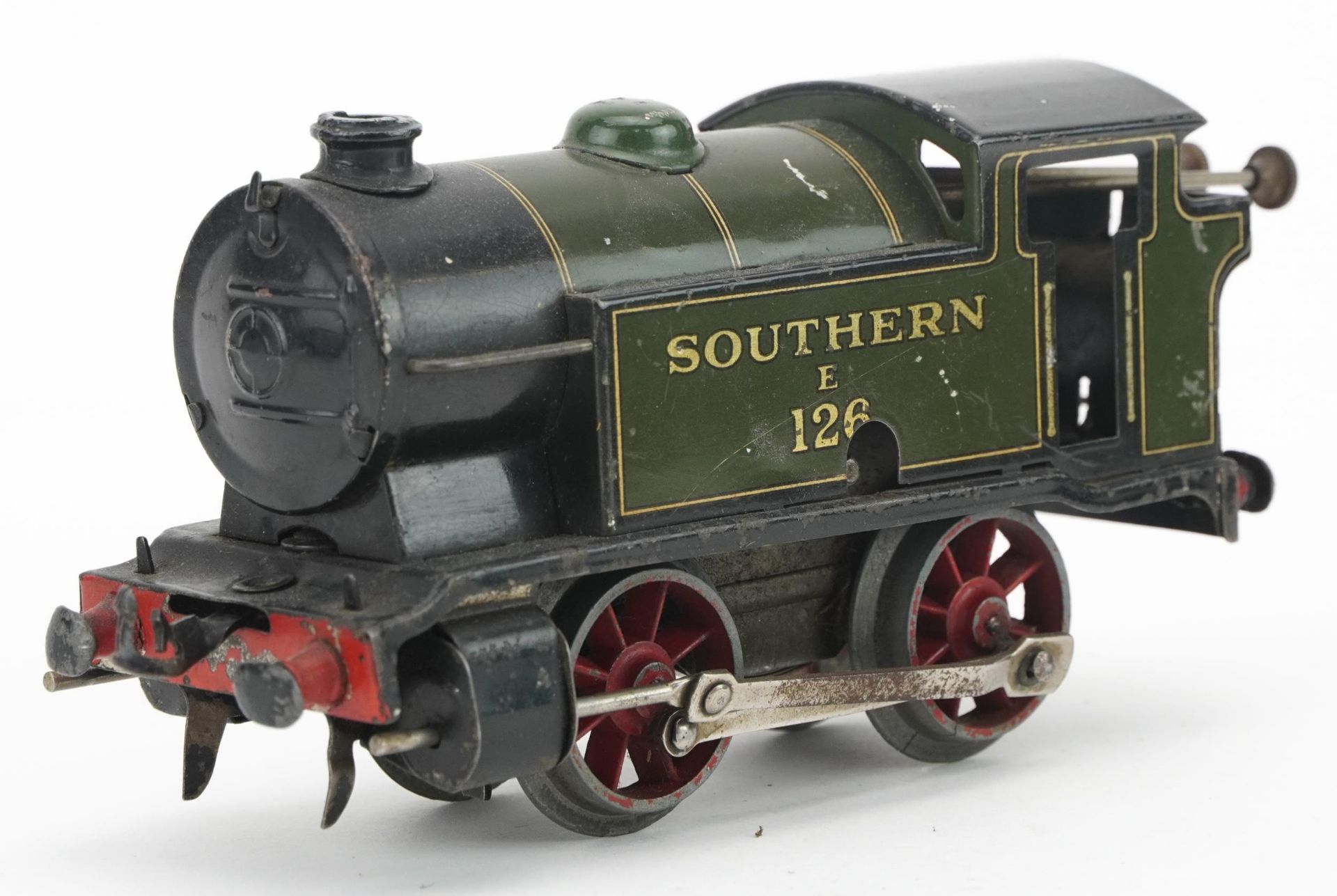 Hornby O gauge tinplate model railway M3 tank locomotive Southern 126 with box - Image 2 of 4