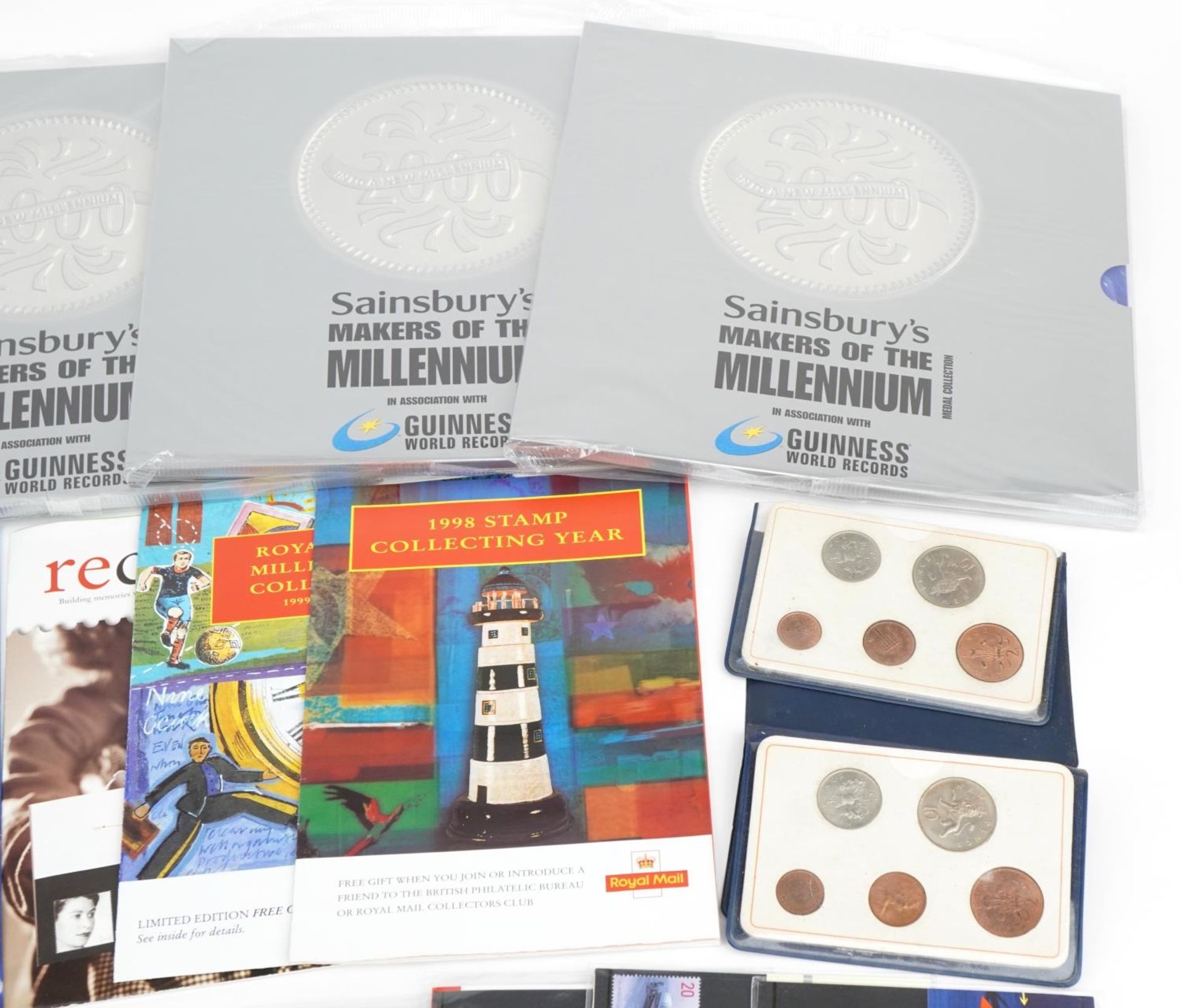 Coins, stamps and related ephemera including Royal Mint presentation packs and Sainsbury's Makers of - Image 4 of 7