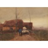 William Edwin Atkinson 1898 - Heading Home and Almost There, 19th century Canadian signed