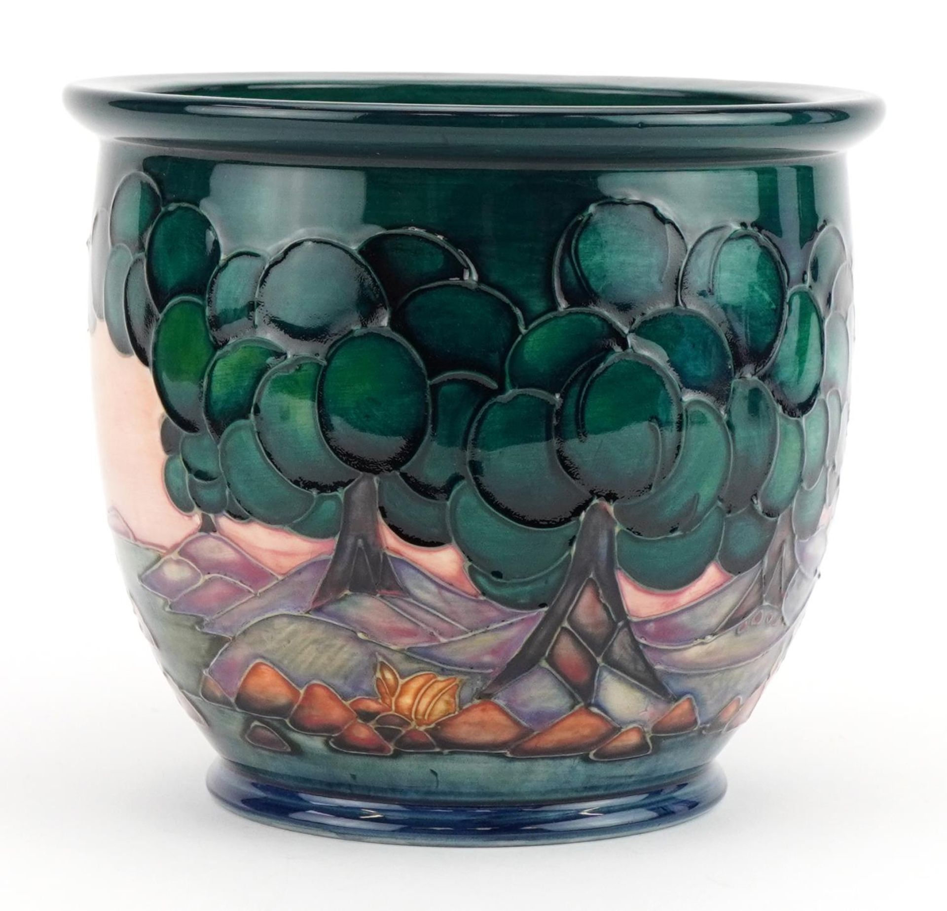 Moorcroft pottery jardiniere hand painted in the Mamoura pattern, 16cm high - Bild 3 aus 5