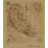 Wassily Kandinsky - Abstract composition, Russian pencil signed etching numbered XIX/C, various