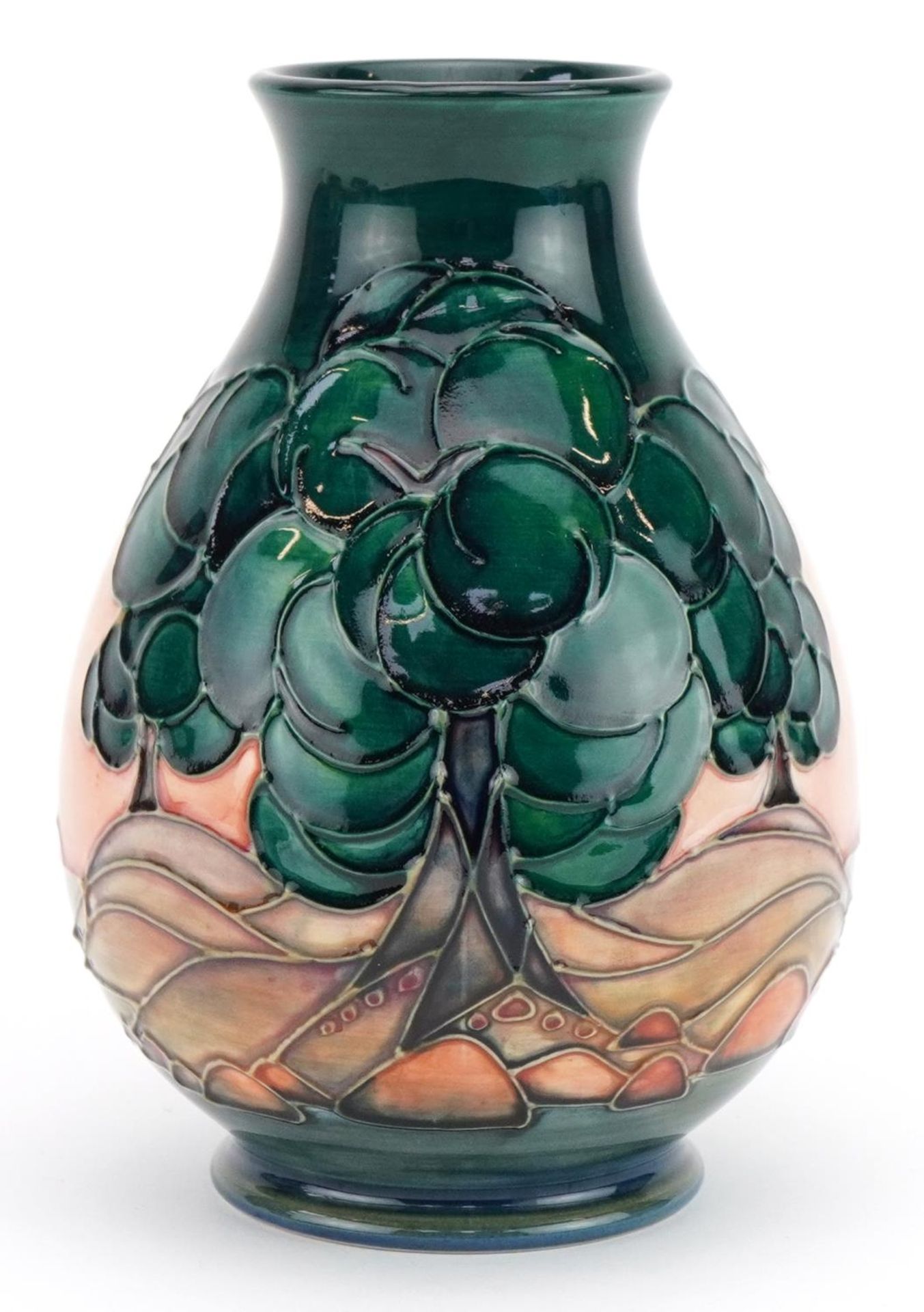 Moorcroft pottery baluster vase hand painted in the Mamoura pattern, 19cm high - Image 2 of 8