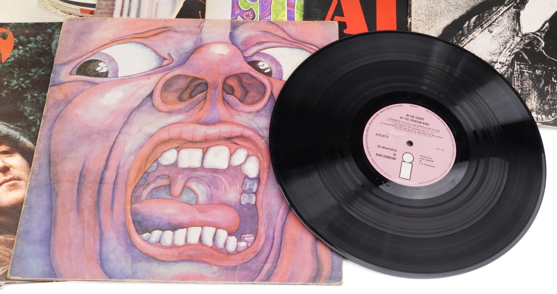 Vinyl LP records including An Observation by King Crimson by Island Records with pink label, - Image 5 of 5