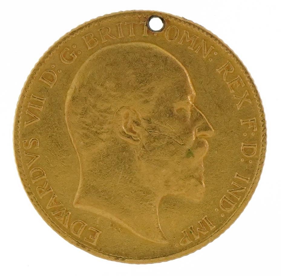 Edward VII 1905 gold half sovereign - Image 2 of 3