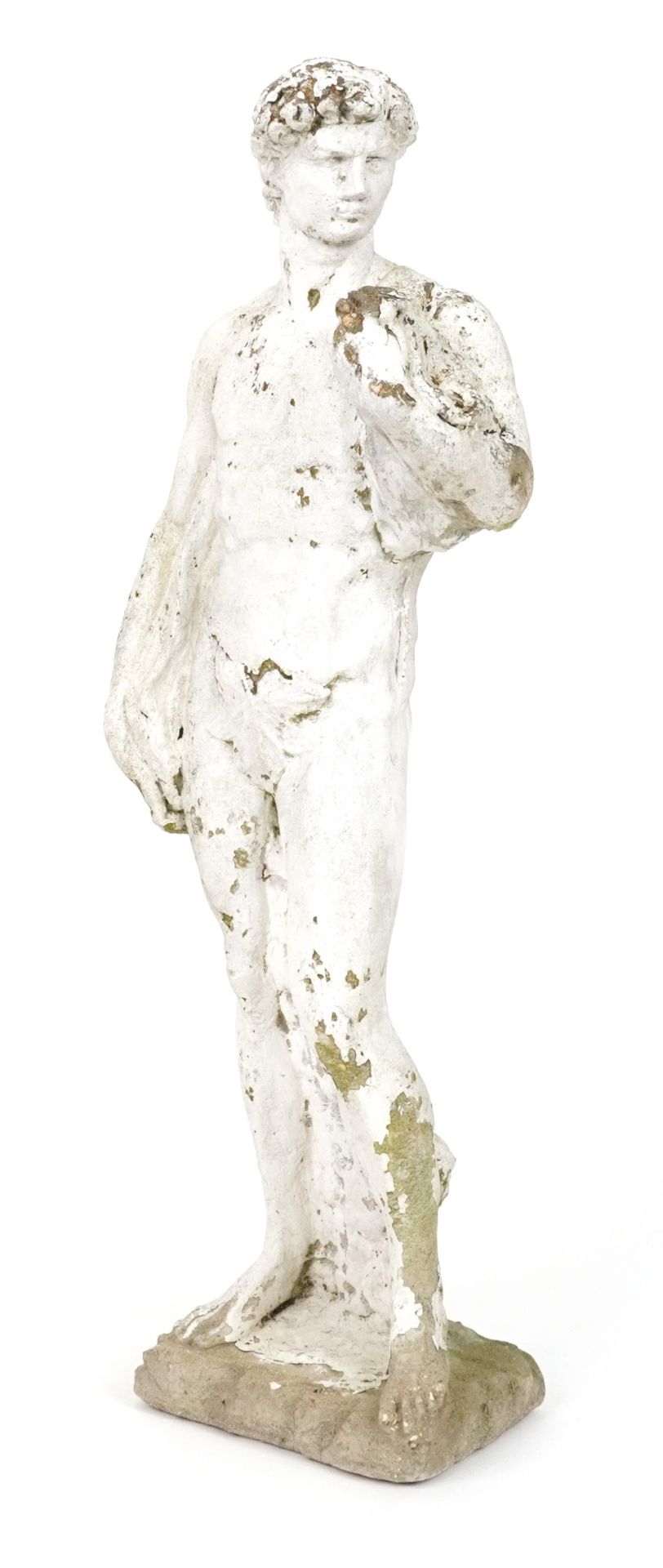 Large garden stoneware figure after Michelangelo's David