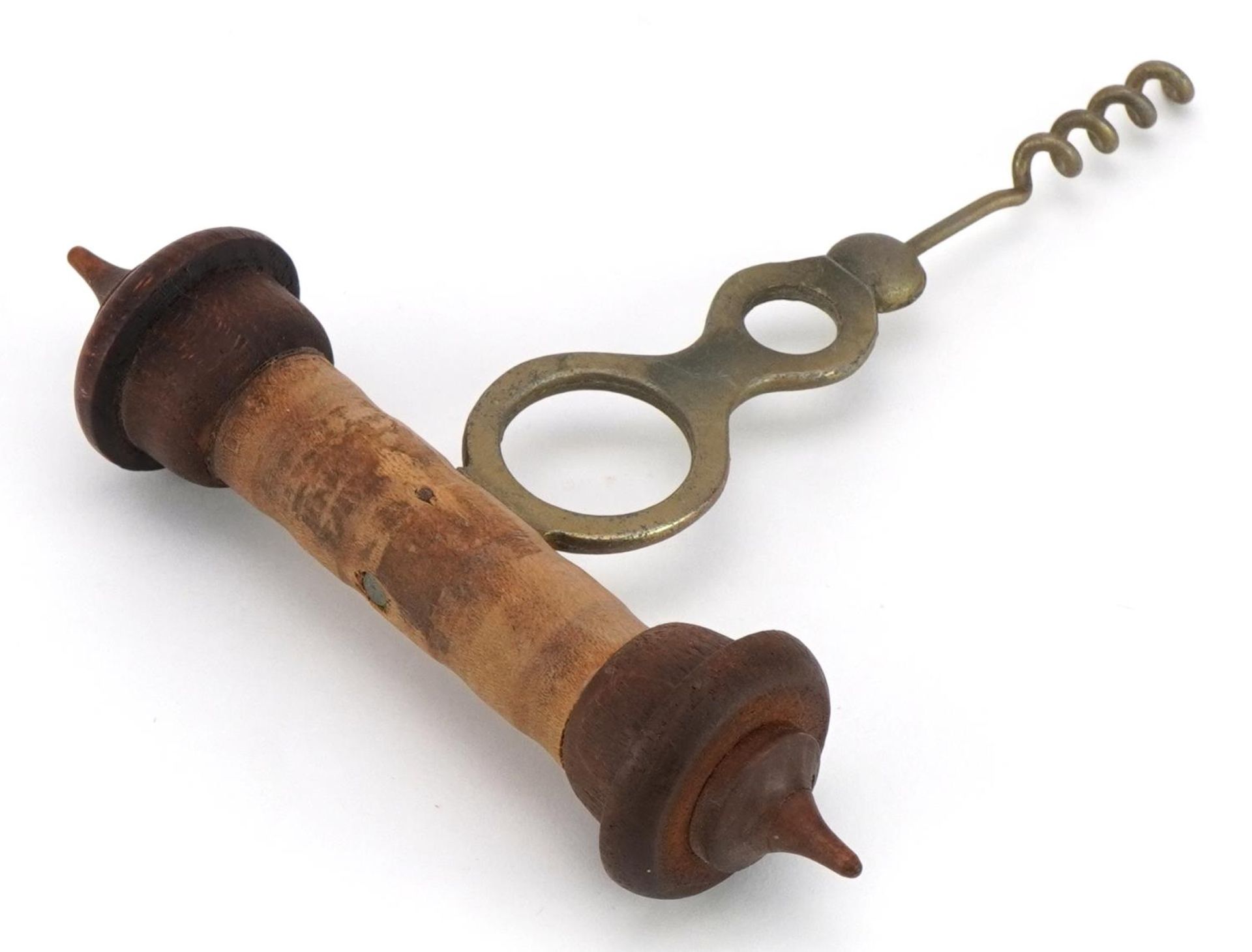 Corkscrew with hardwood handle impressed Joseph Lune & Sons LO, 15.5cm in length - Image 4 of 6