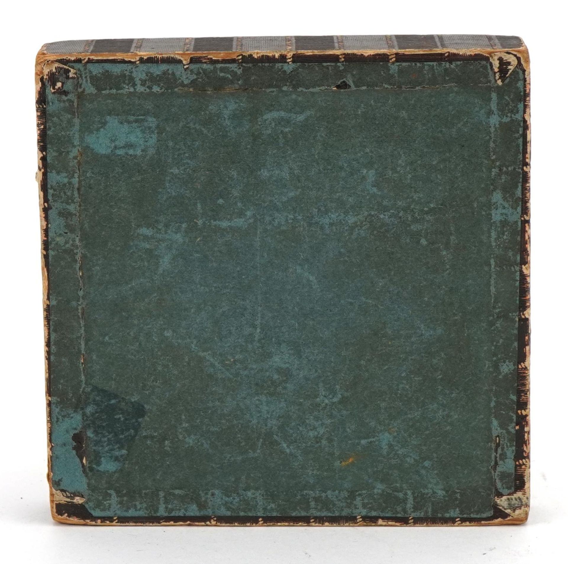 19th century stellated Drawing in Colours puzzle with wooden box having a slide lid, 11.5cm x 11.5cm - Image 3 of 3