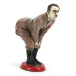 Military interest novelty pin cushion in the form of Adolf Hitler, 11cm high