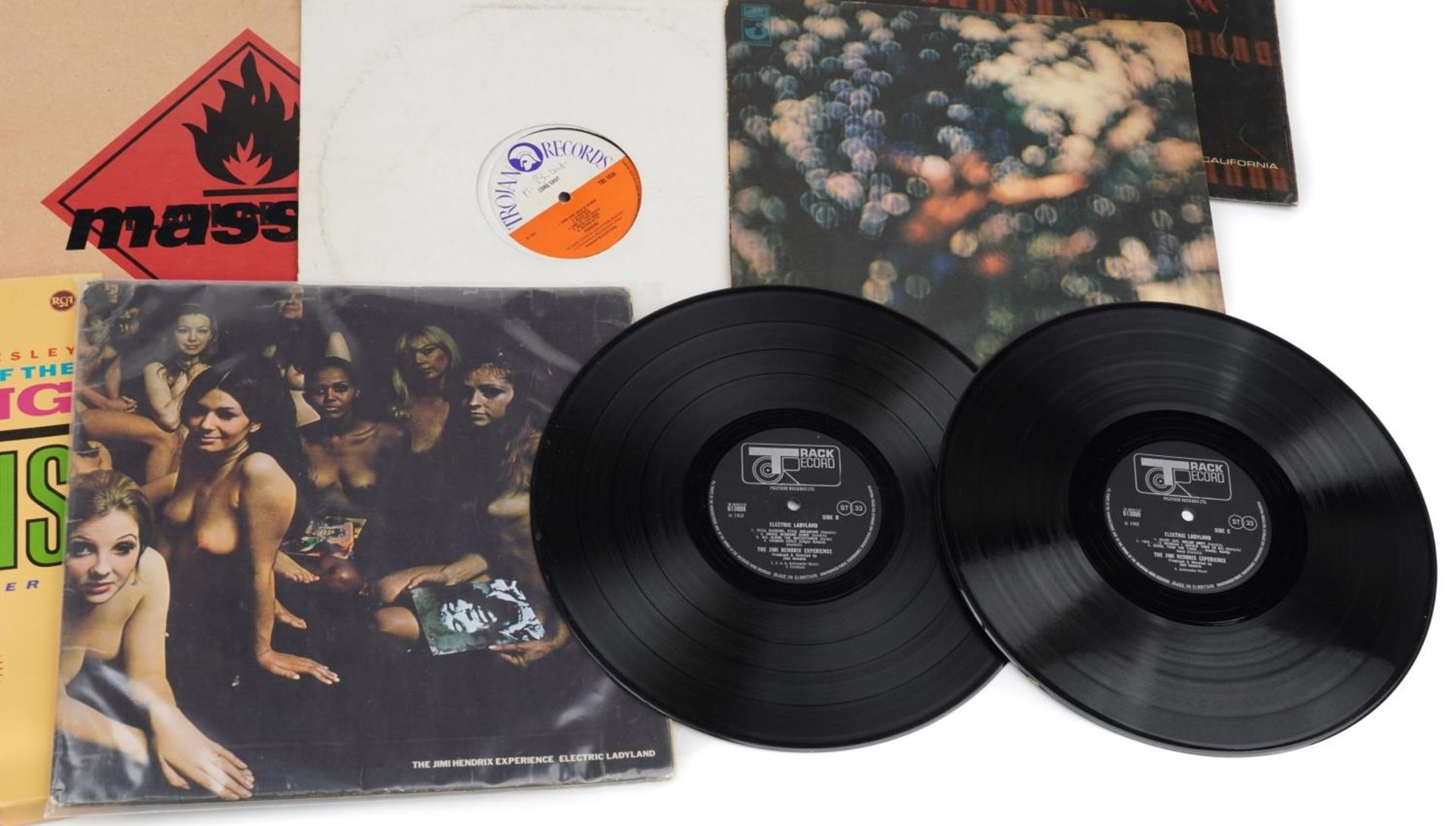 Vinyl LP records including The Jimi Hendrix Experience Electric Ladyland with blue text, Fleetwood - Image 4 of 4