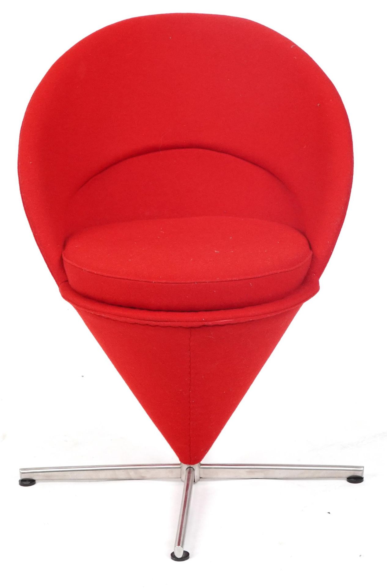 Contemporary cone chair in the style of Vitra with stainless steel swivel base, 82cm high - Bild 2 aus 4