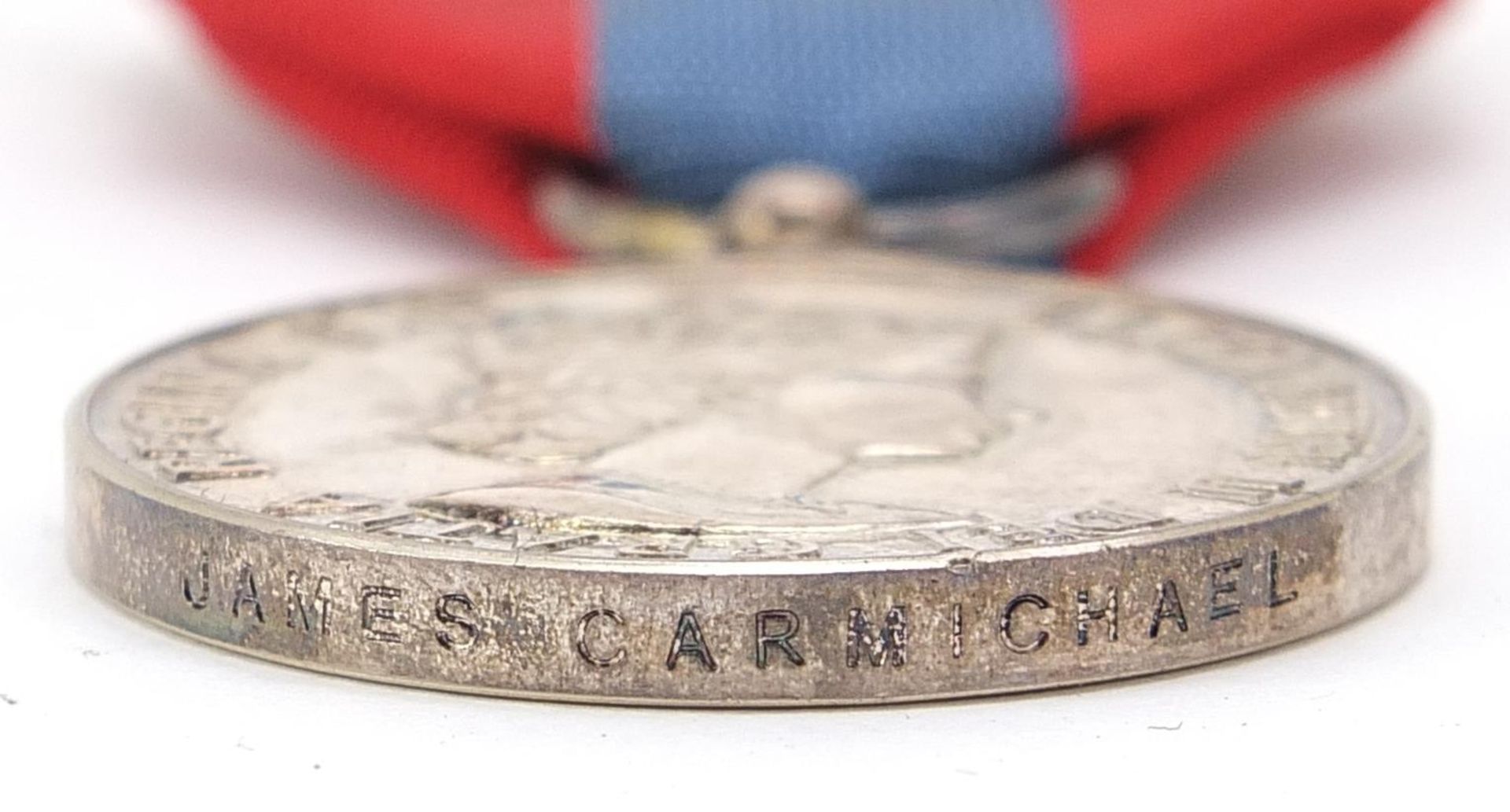 Military interest Elizabeth II Faithful Service medal and TA lapel, the Faithful Service medal - Image 4 of 6
