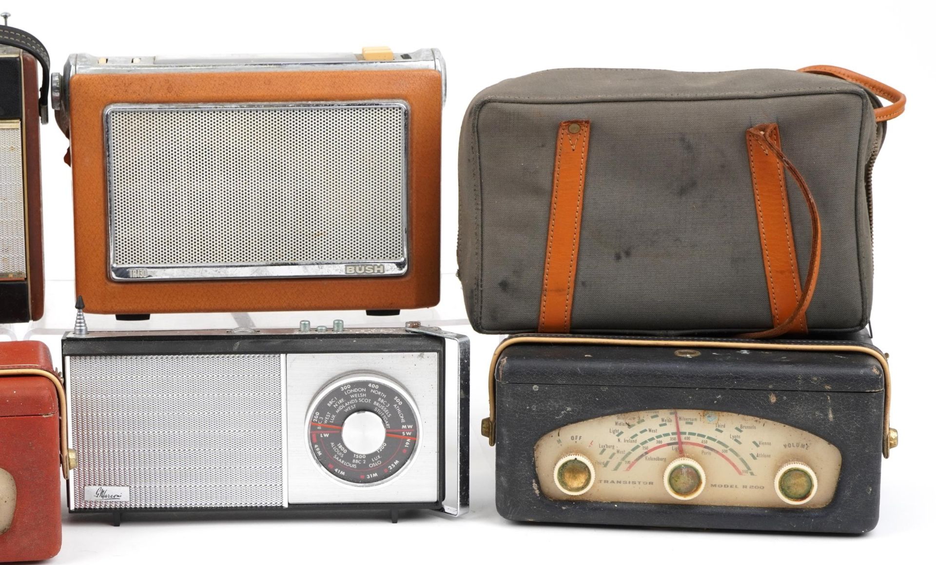 Collection of vintage and later radios including Roberts, Benkson and Bush, the largest 31cm wide - Image 3 of 3