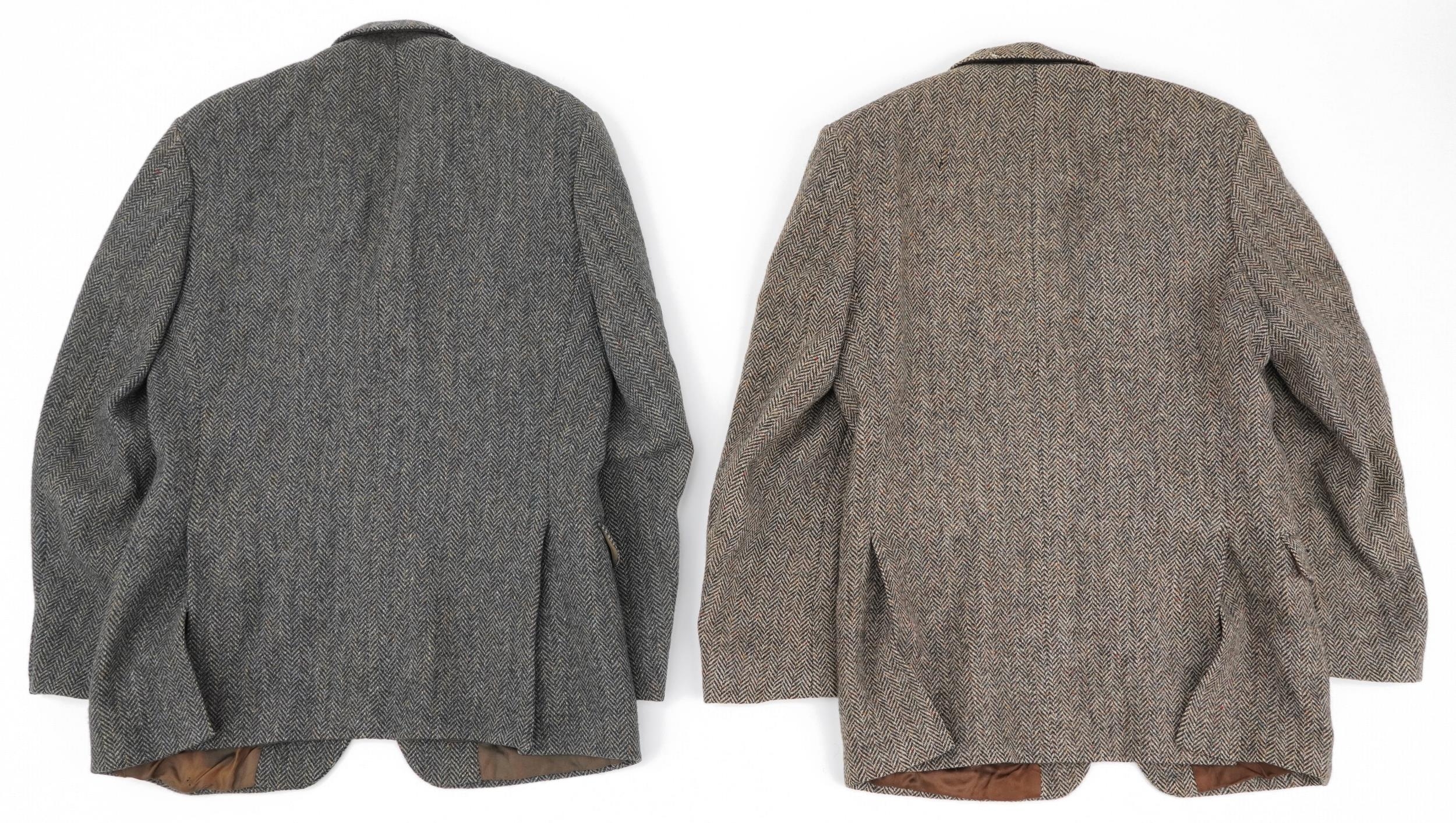 Two Harris tweed gentlemen's pure Scottish wool jackets, 80cm in length - Image 2 of 4