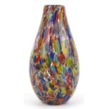 Large Murano style millefiori glass vase, 30.5cm high