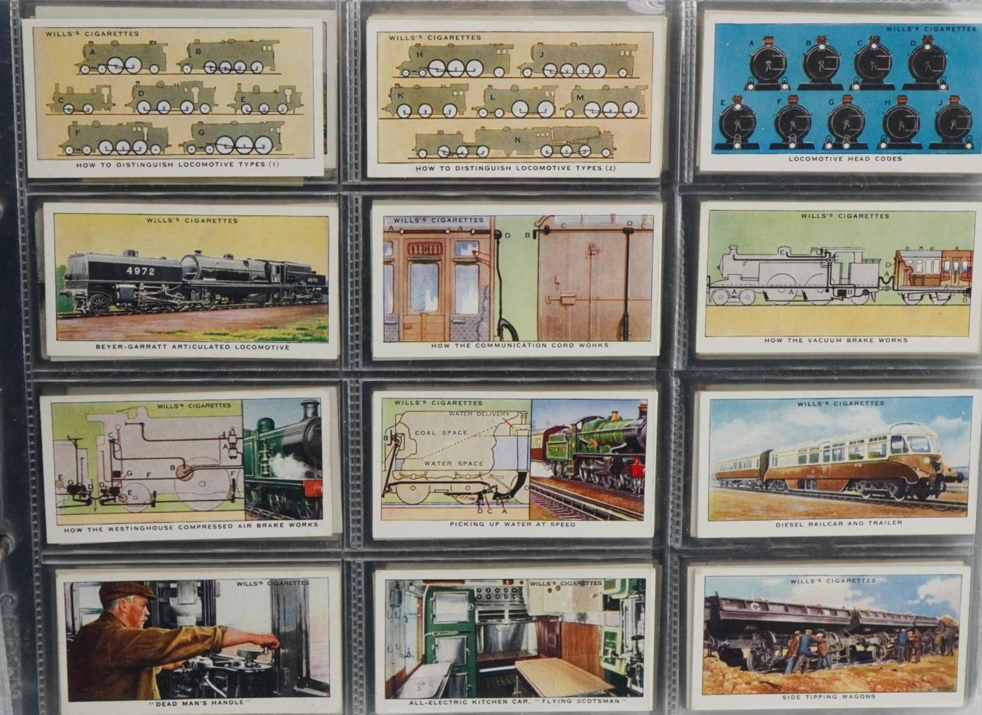 Collection of cigarette cards arranged in two folders - Image 5 of 8