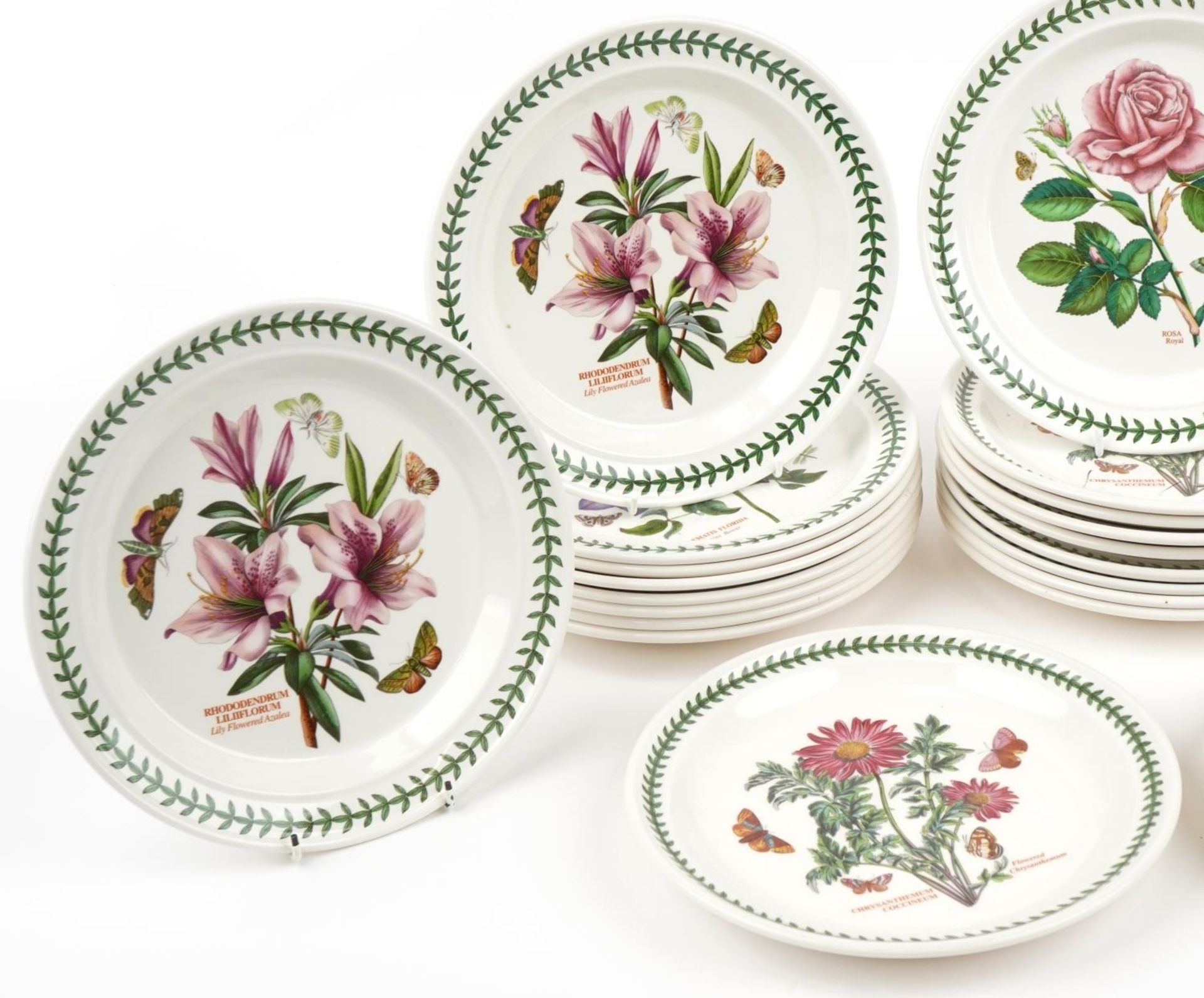 Thirty Portmeirion Botanic garden dinner plates, 27cm in diameter - Image 4 of 8