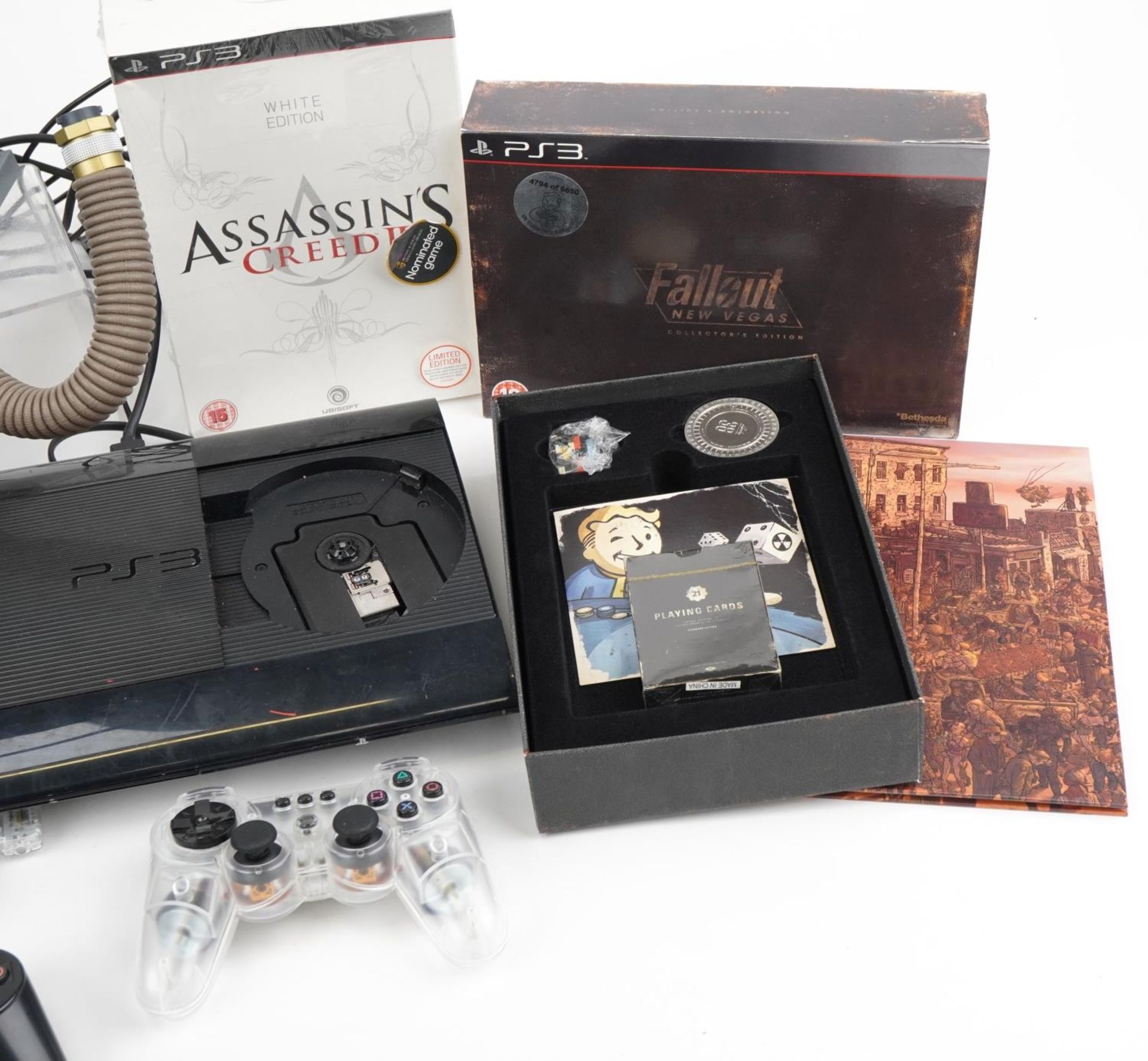 Two Sony PlayStation 3 games consoles and four Collector's Edition games including Assassin's - Image 4 of 4