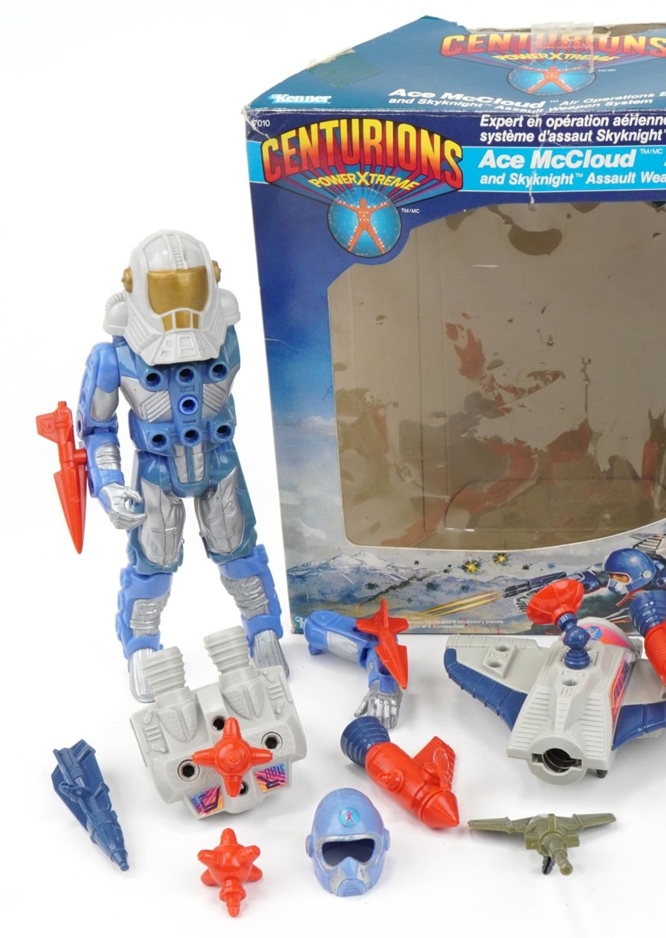 1986 Centurion's Ace McCloud and Skyknight action figure set with box by Kenner - Bild 2 aus 3