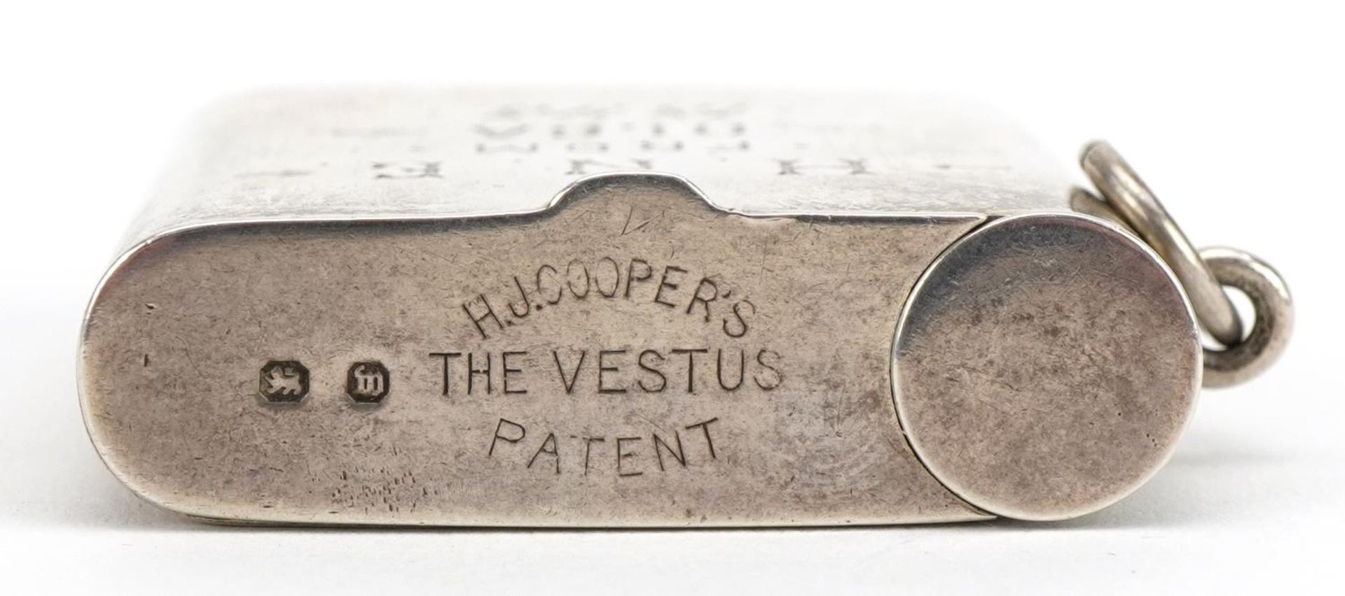 J Collyer & Co Ltd, The Vestus Patent Victorian silver vesta with pipe tamper and cigar pricker by H - Image 7 of 7