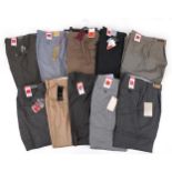 Ten pairs of as new gentlemen's Marks & Spencer trousers including Collezione, sizes 34 inch and