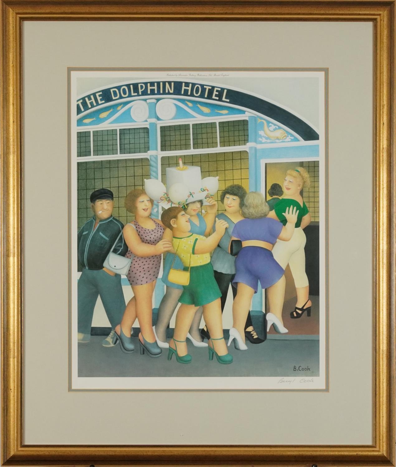 Beryl Cook - Hen Night, limited edition pencil signed print in colour with blind stamps, the Whibley - Image 3 of 12